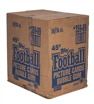 1989 Topps Football Unopened 20 Box 36 Pack Per Box Case